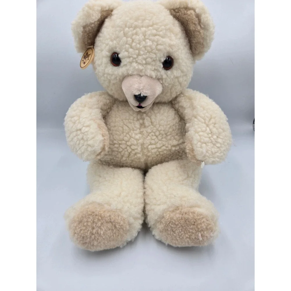 Vintage 1986 Snuggle Bear Plush Russ Berrie Lever Brothers Cream Teddy Bear 3146
